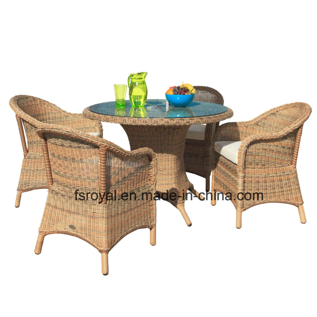 Modern Patio Garden Outdoor Furniture Rattan Wicker Dining Table Set