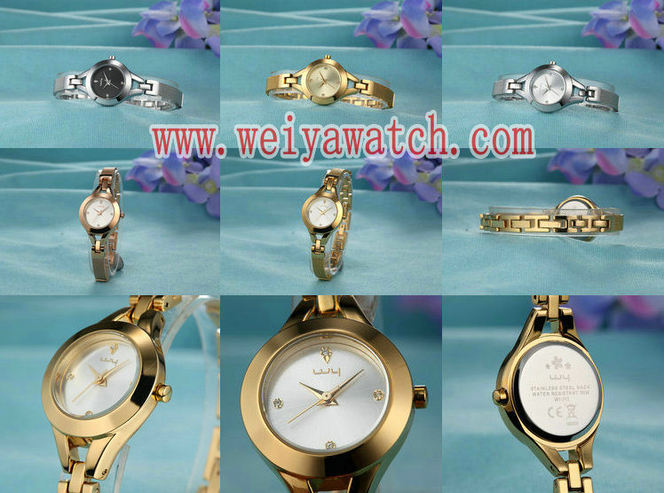 ODM Stainless Steel Fashion Quartz Ladies Wrist Watch (Wy-010D)