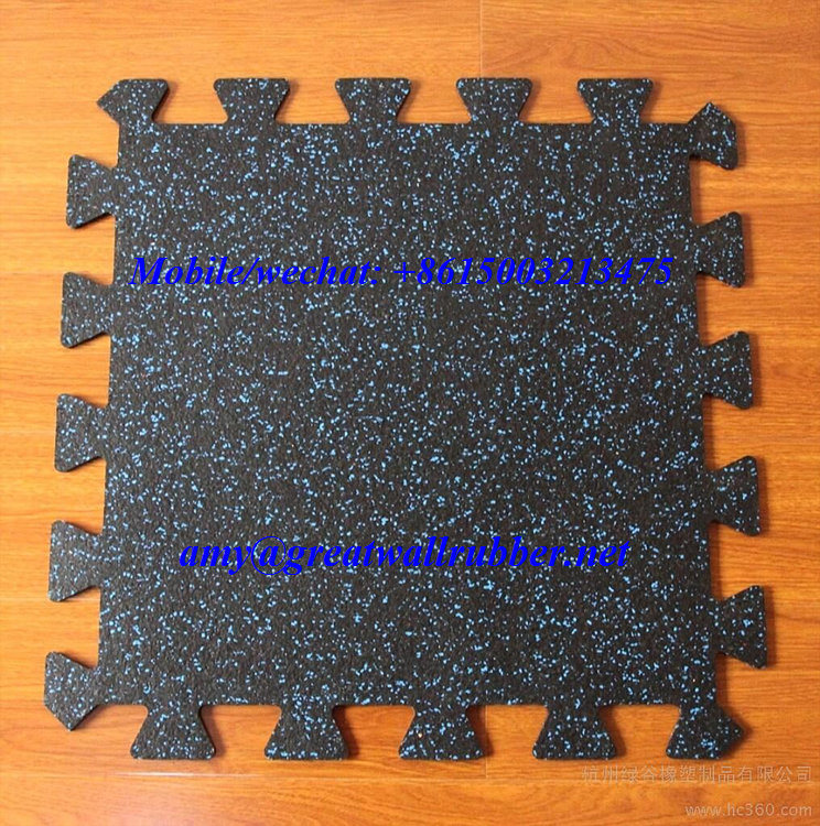 Non-Slip Waterproof Fitness Gym Playground Safety Rubber Floor Mat Tile