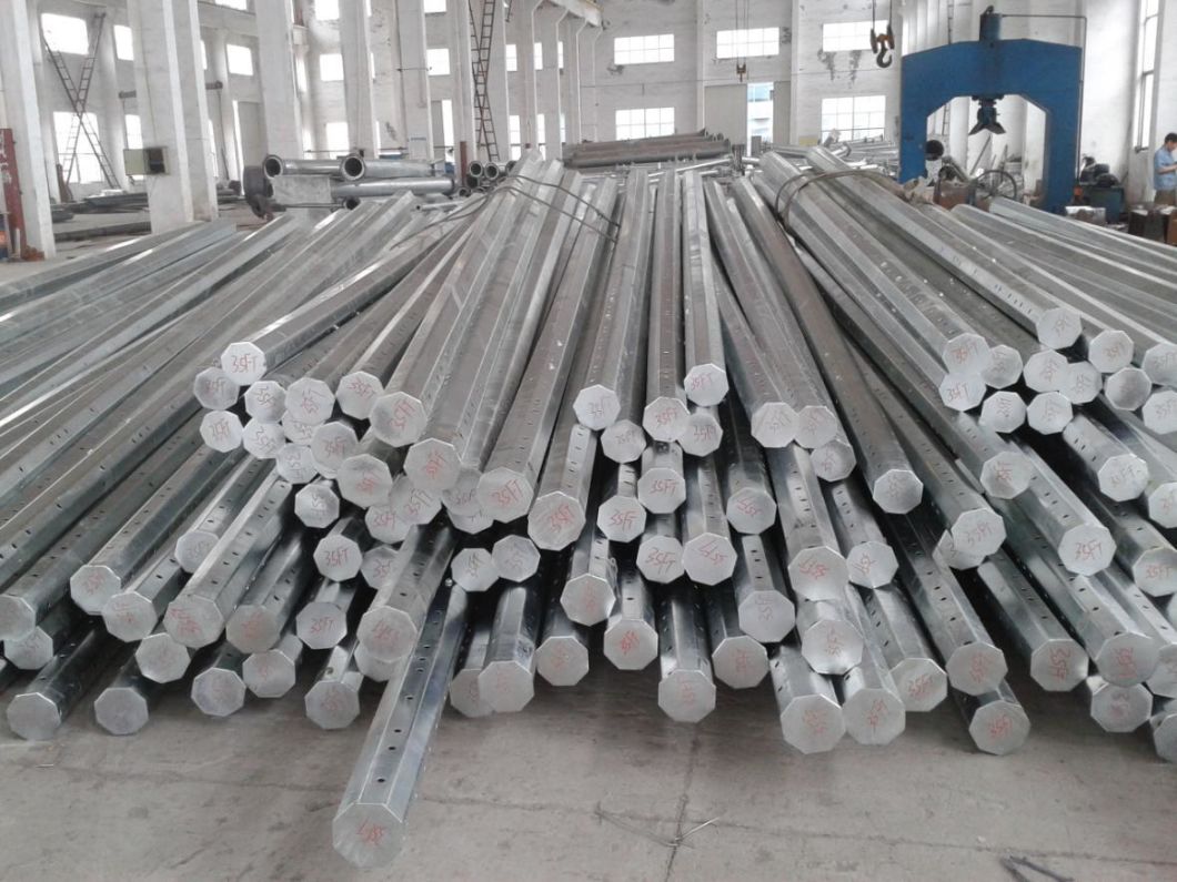 35FT Octagonal Electric Galvanized Steel Poles