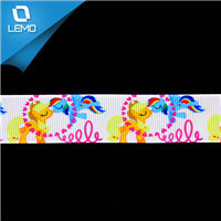 High Quality Cartoon Ribbon Printed Grosgrain Ribbon