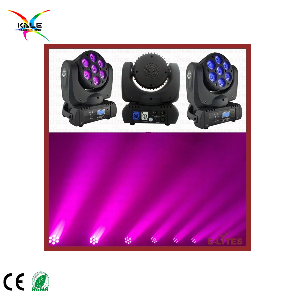 Stage 7PCS 12W 4in1 RGBW Mini LED Sharpy Beam Light