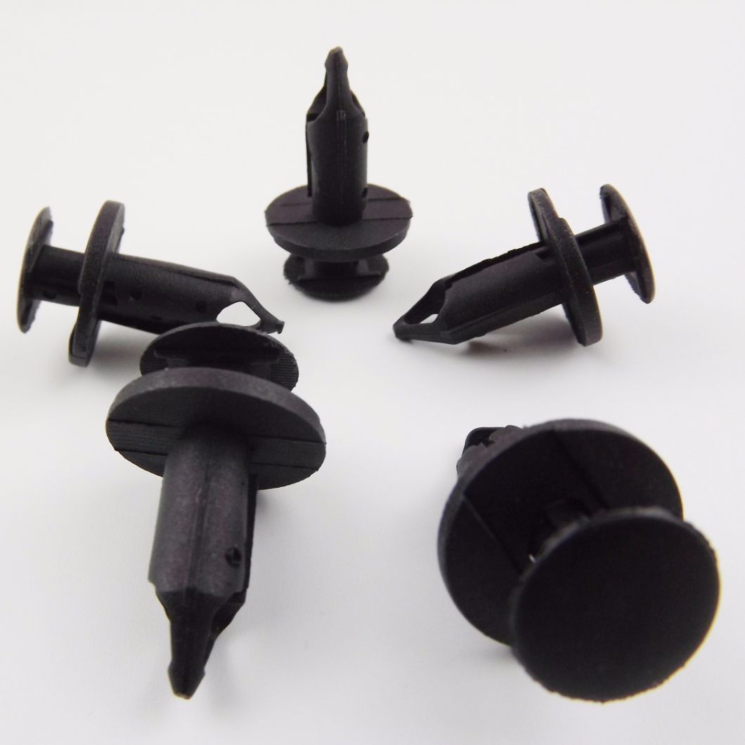 8mm Hole Plastic Rivets Fastener Push Clips Black for Car Auto Fender