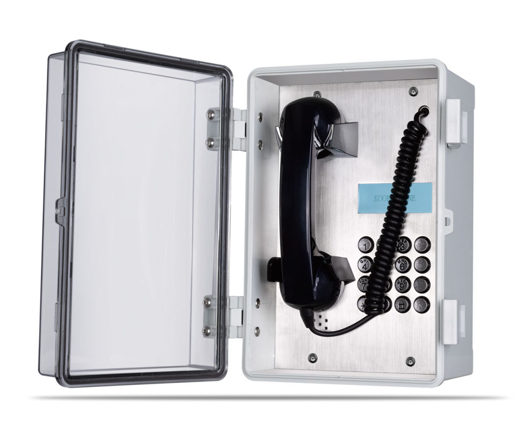 Weatherproof Telephone Knsp-22 Communication System with Special ABS Handset