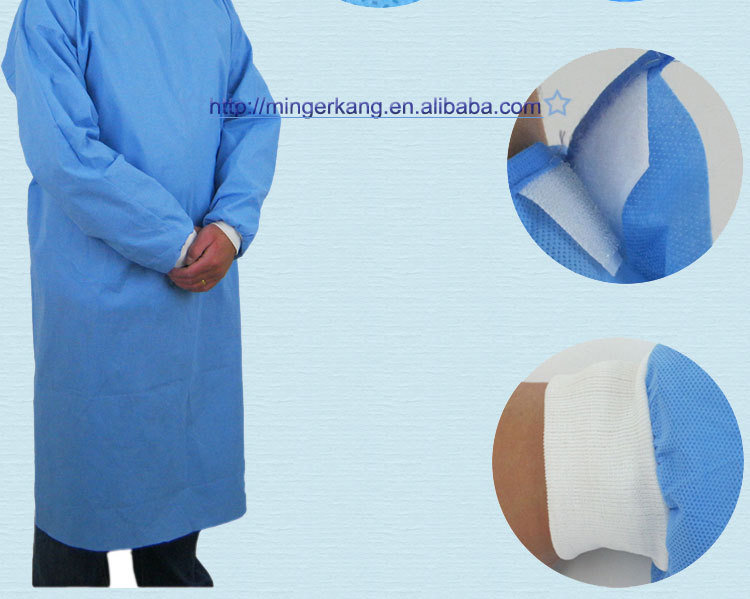 Surgical Gown With Knitted Cuffs (30g) (HYKY-04311)