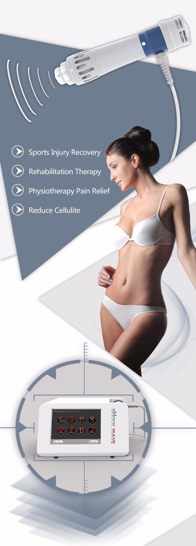 High Quality Painless Shock Wave Therapy Equipment for Erectile Dysfunction