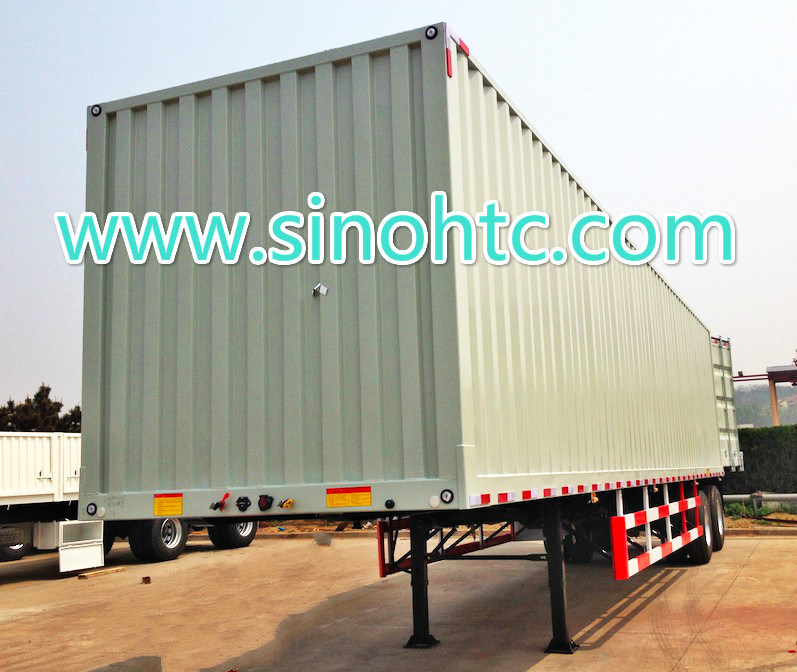 4 axles semi trailer, Bulk cargo Container Trailer