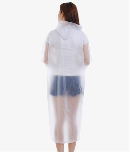 Adult Hooded Disposable PE Rain Ponchos Rpe-101