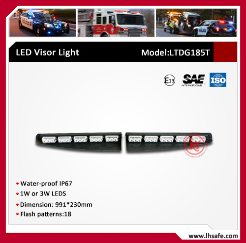 LED Warning Visor Light and Split Warning Light (LTDG185-T)