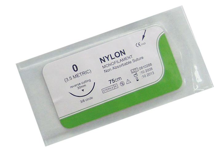 High Quality Nylon Monofilament Suture Medical Nl Suture Thread with or Without Needle