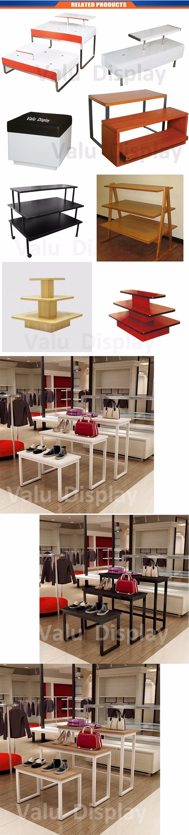 Leather Surface Trying Stool for Shoes Store