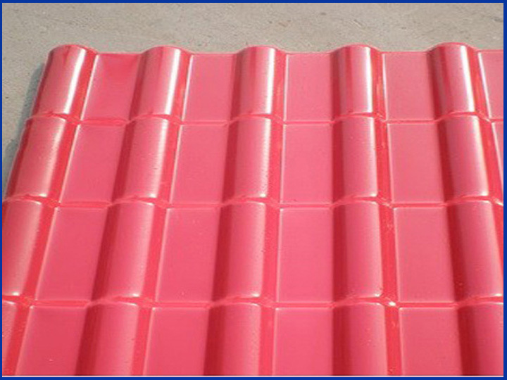 PVC Glazed Roof Tile Making Machine