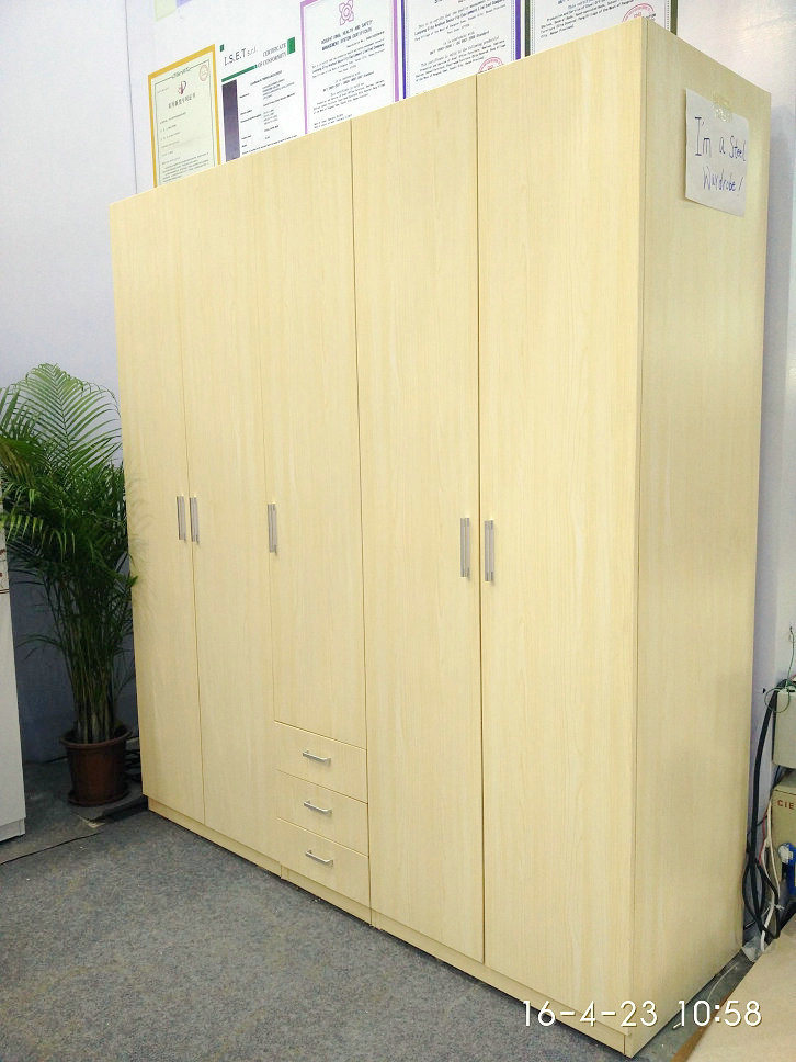 5 Doors and 3 Drawers Designs Storage Cube Metal Cabinet Wardrobe