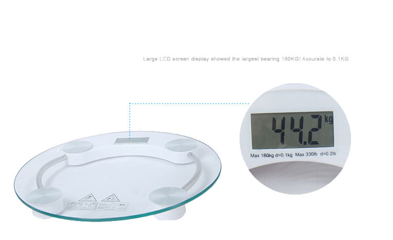Electronic Tempered Glass Bathroom Scale