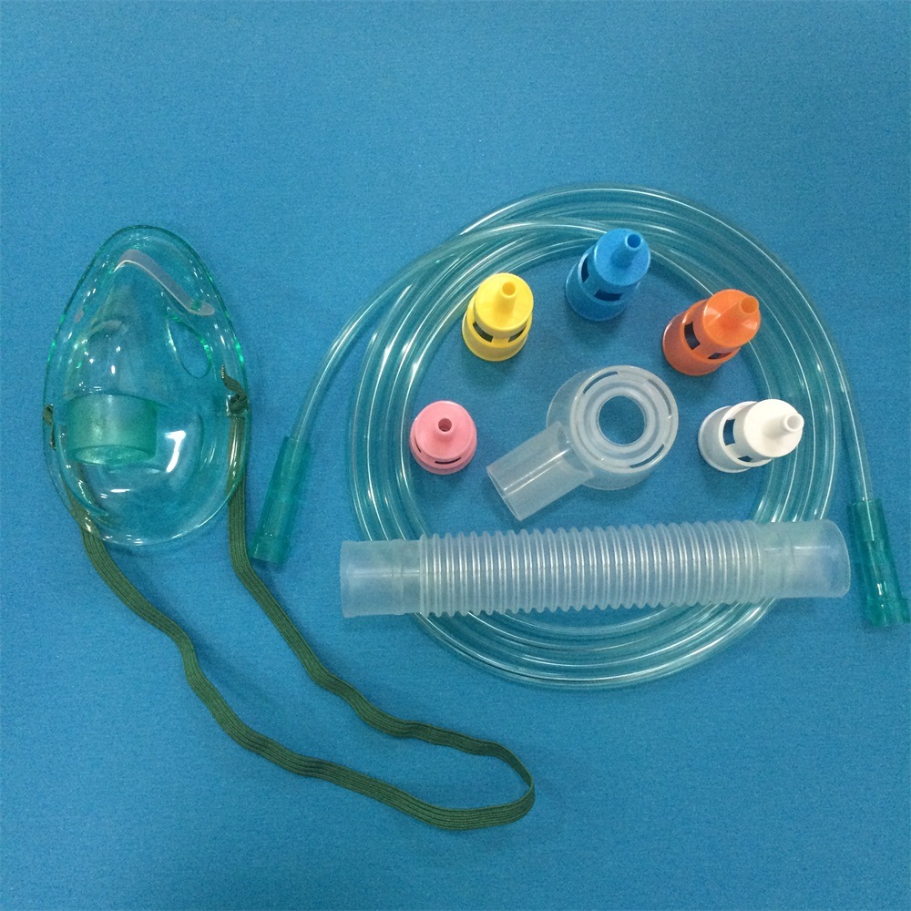 Medical Equipment Disposable and Adjustable Venturi Mask with 5 Diluters for Different Sizes