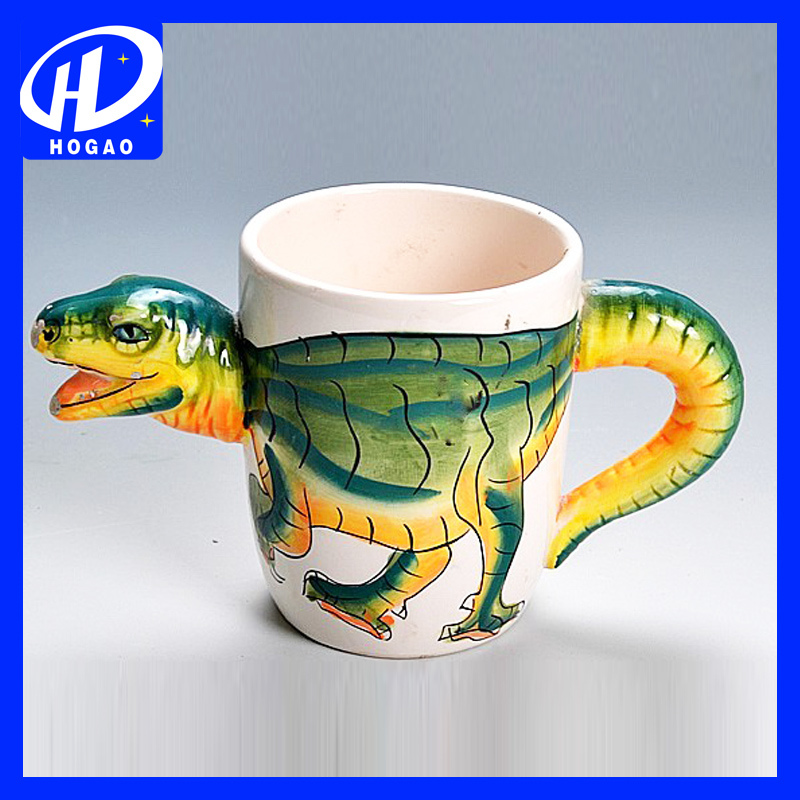 Hand-Painted 3D Animal Frog Cartoon Handle Mug Cup Milk Tea Ceramic Coffee Mug