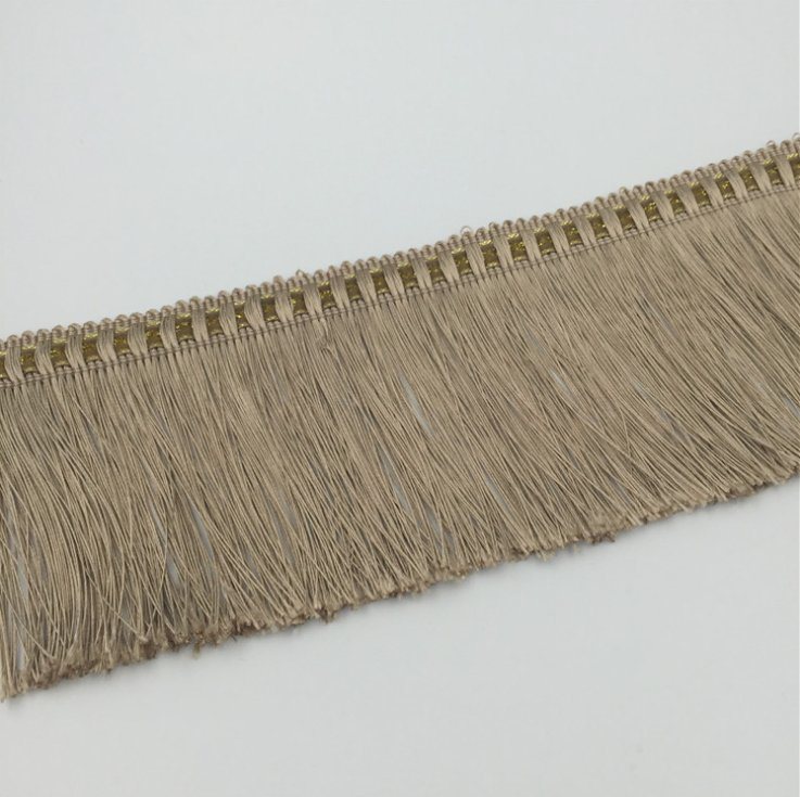 High Quality 11cm Double Thread Fringe Trim for Decoration