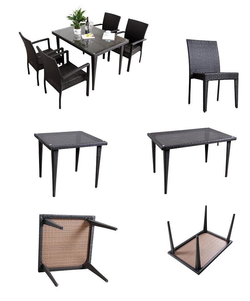 2018 New Rattan Garden Furniture Outdoor Dining Set-Q16