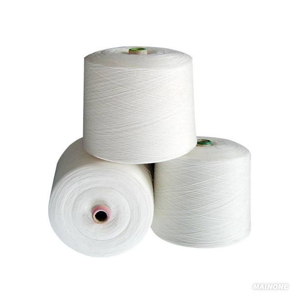 Spun Polyester Yarn for Weaving or Knitting