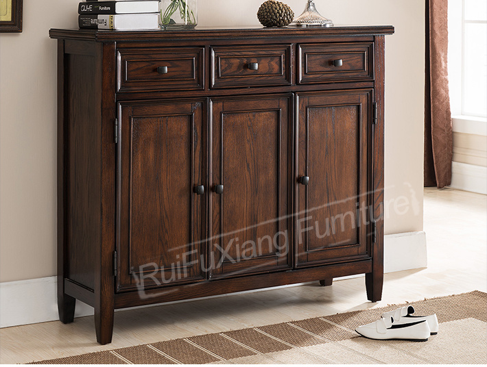 Ruifuxiang Oak Wood Shoe Cabinet (AL330)