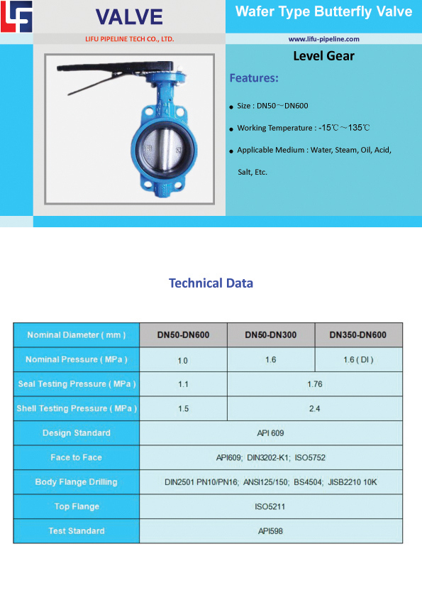 Cast Iron Butterfly Valve Level