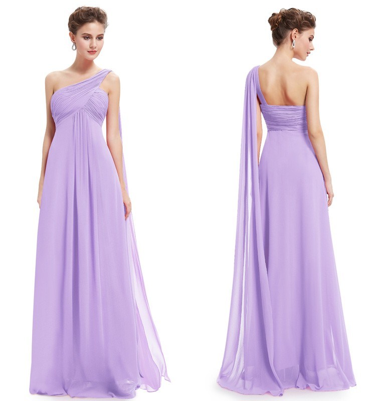 One Shoulder Evening Dresses Pretty Wedding Dress Bridesmaid Dress Long Dress