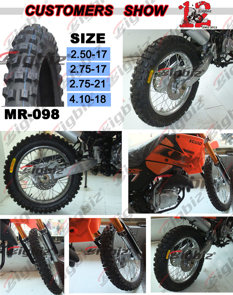 Hot Selling Popular Black 80/80-17 Thailand Motorcycle Tyre