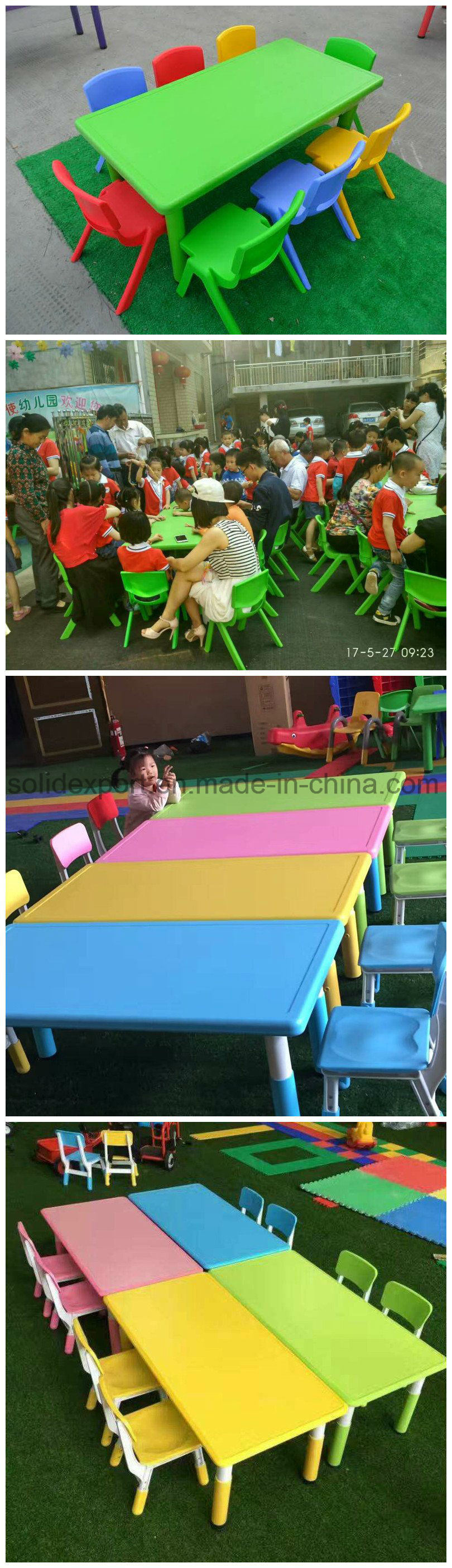 Easily Assembled Children Nursery School Tables and Chair