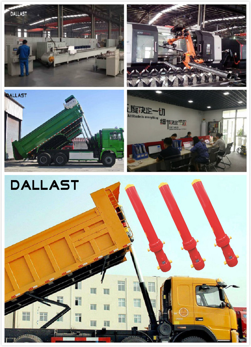 Single Acting Hydraulic Cylinder for Dump Trucks/Garbage Trucks/Sanitation Vehicles