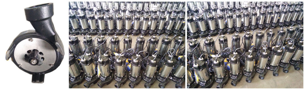 1.1kw Stainless Steel Sewage Submersible Water Pumps with Cutting Impeller for Dirty Water