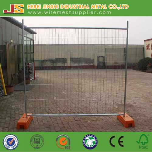 Galvanized Temporary Fence with Plastic Base Made in China