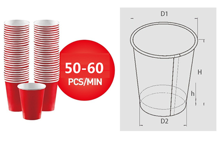 Tea Cup Making Machine for Double PE Coated Paper