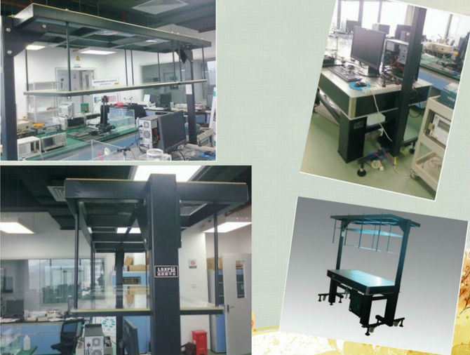 Customized Lab Optical Table Instrument Overhead Shelves