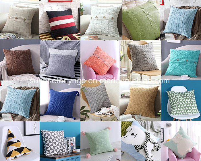 Pure Cotton Luxury Decorative Back Custom Print Sofa Pillow