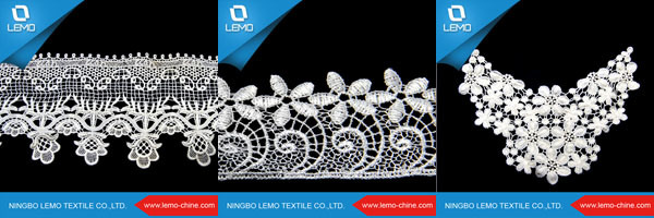 100% Polyester Trim Chemical Lace for Decoration