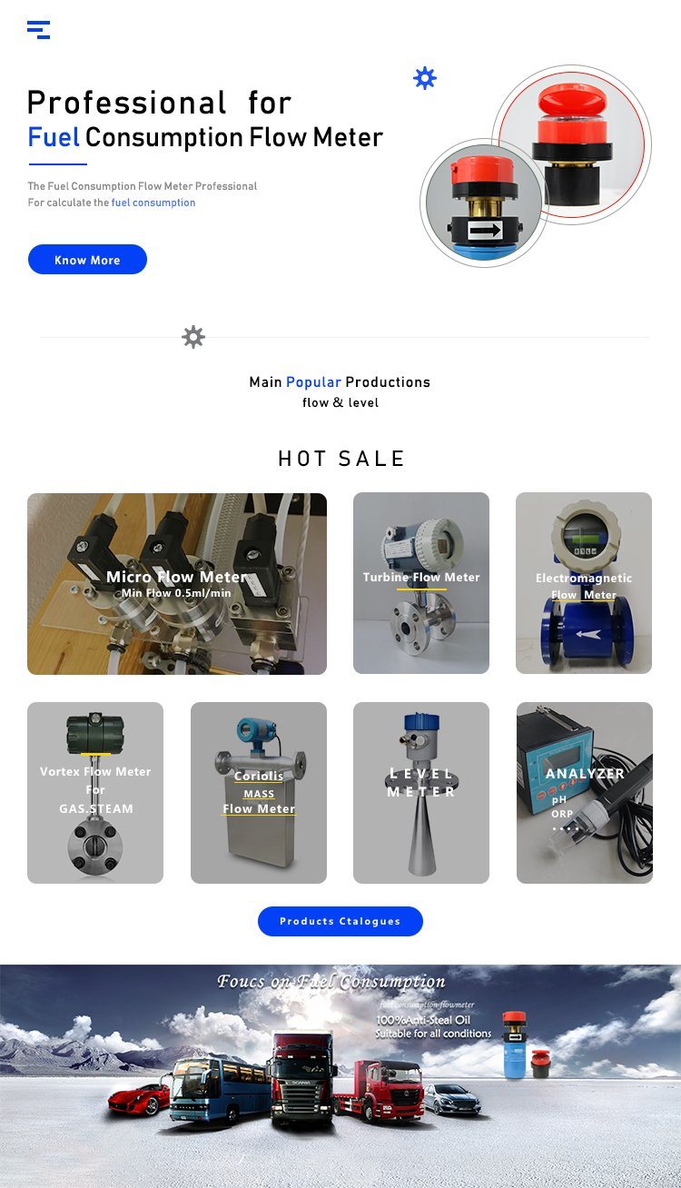 Local Mechanical Display and Pulse Output Fuel Flow Meter for Cars