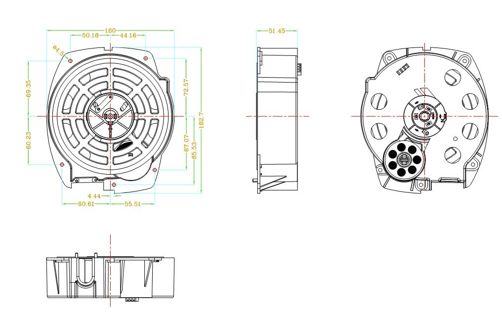 Semi- Cover Durable Retractable High Quality Self-Retracting Cable Reel