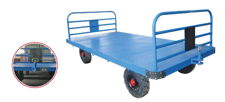 Airport Three-Rail Baggage Cart