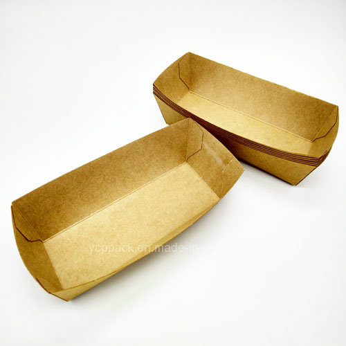 Food Packaging Paper Tray Lunch/Dinner Chips Fries Plate