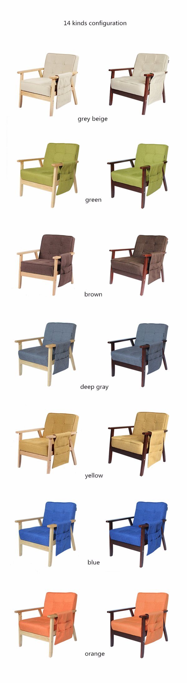 Hotel Lounge Chair Wood Sofa Chair