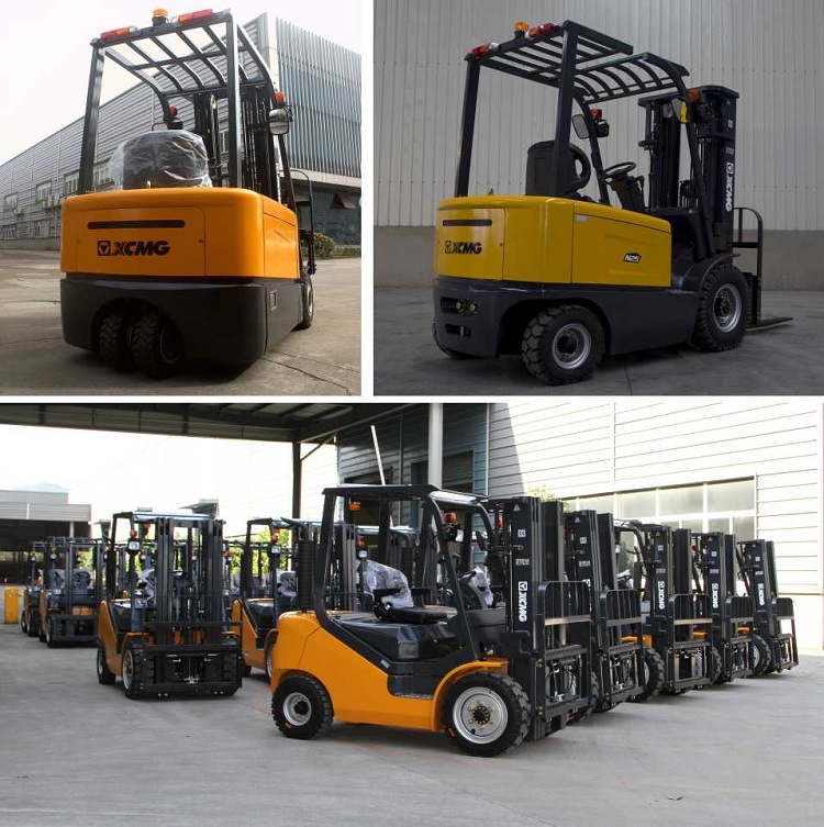 XCMG Best Selling Counter Balance Forklift 2 Ton Electric Forklift Truck with Zapi AC System