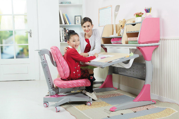 Height and Angle Adjustable Baby Furniture Kids Writing Desk