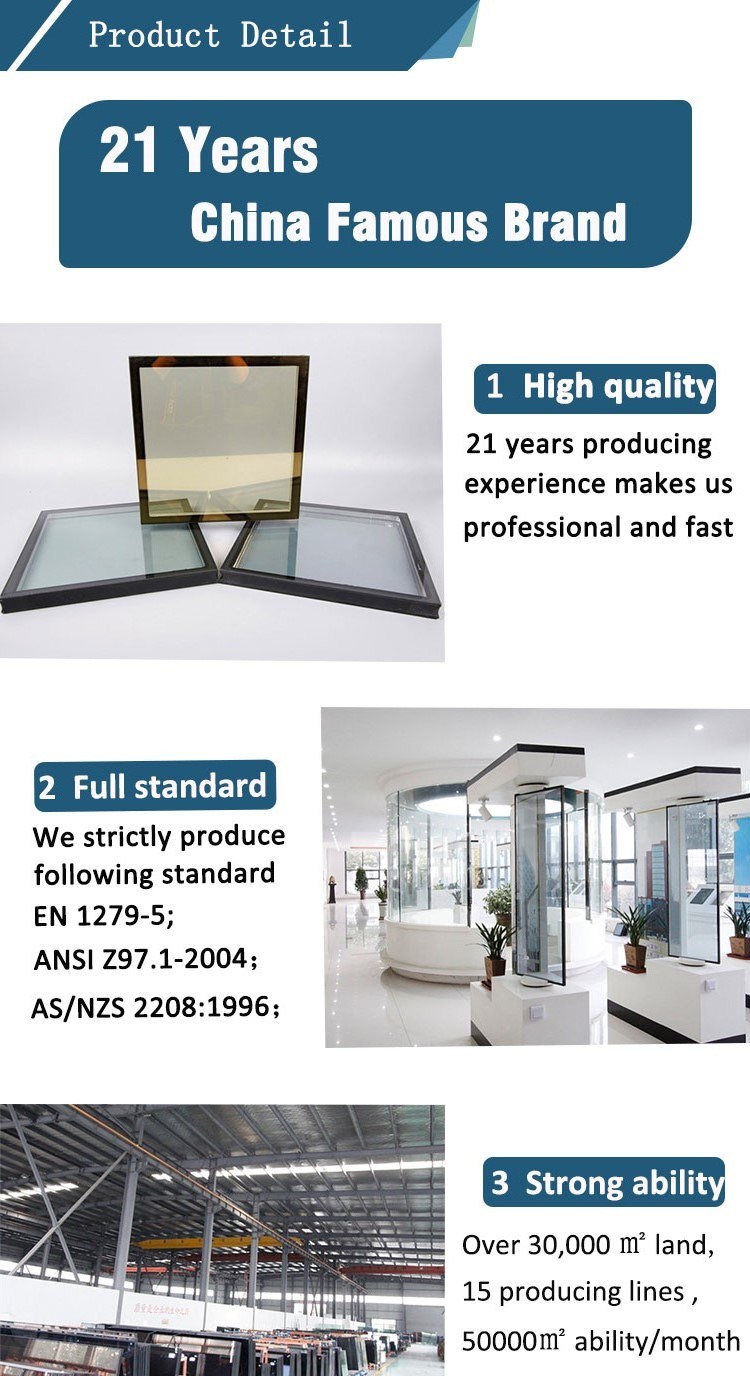 Soundproof Tempered Low-E Building Insulated Glass Factory Direct Hot Sale