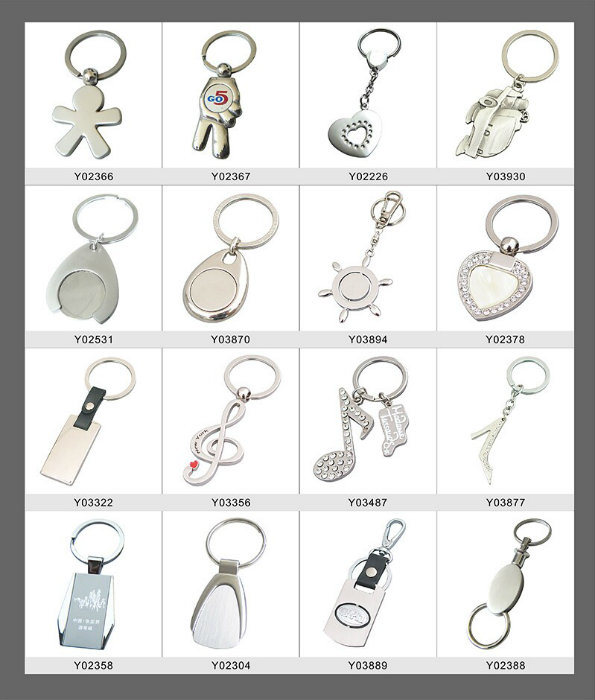 Customized Printed Shopping Trolley Coin Holder Keychain