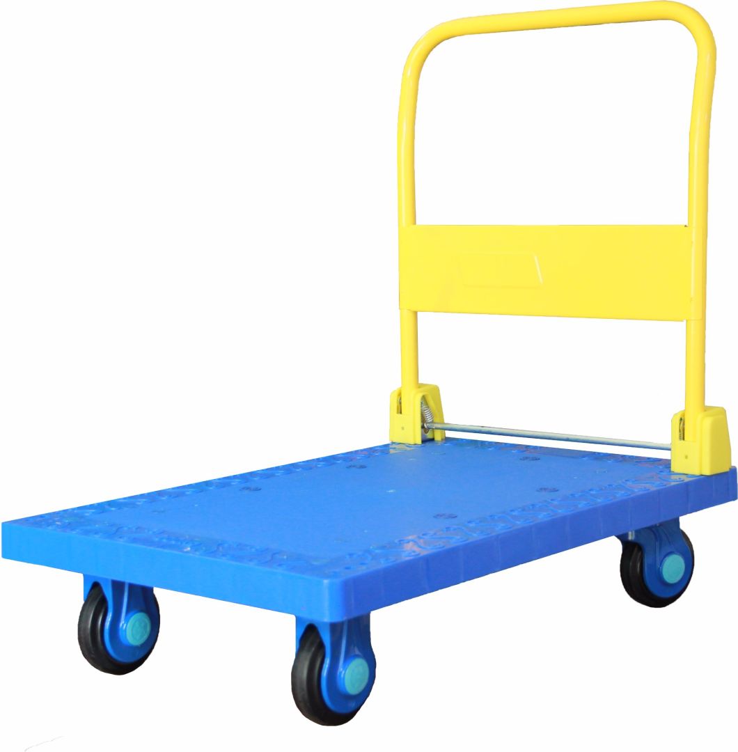 300kg Blue Color Plastic Platform Luxurious Hand Truck