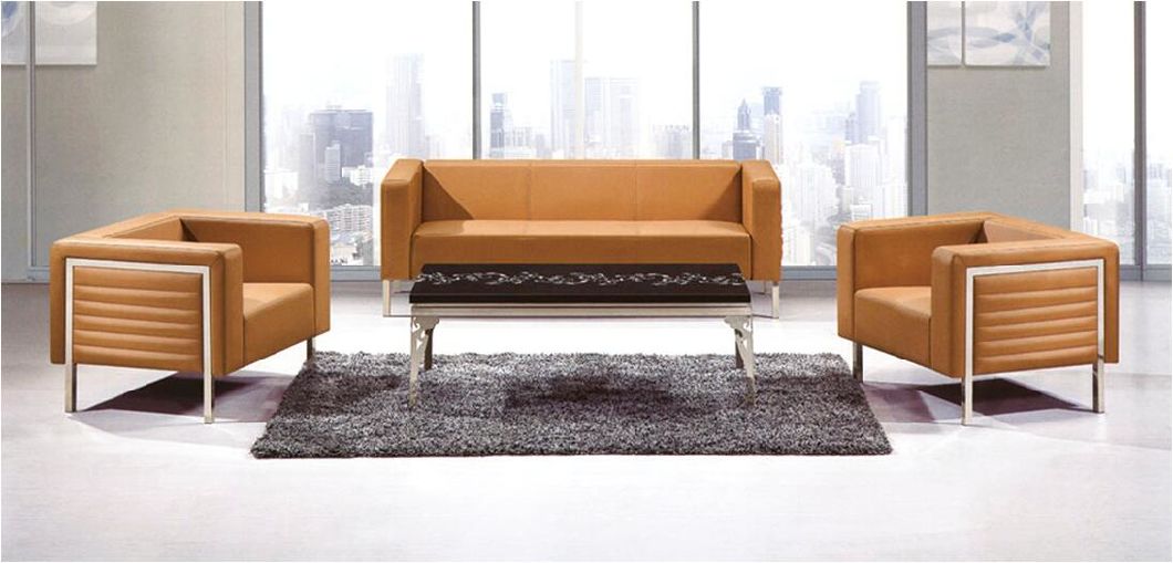 Beautiful Modern Italian Leather Boss Room Sofa Office Reception Sofa