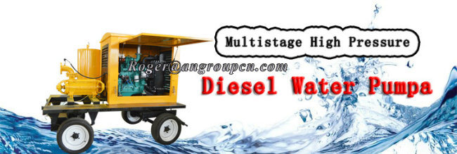 High Pressure Engine Multistage Agricultural Irrigation Centrifugal Diesel Water Pump