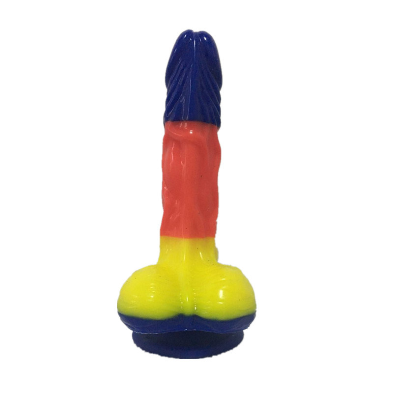 New Mould Colorful Silicone Artificial Penis Sex Toy for Woman