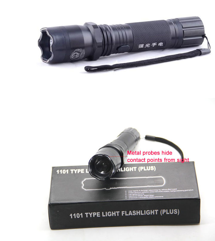 High Power 1101 Stun Gun Taser Shocker with Flashlight (SYSG-1101)