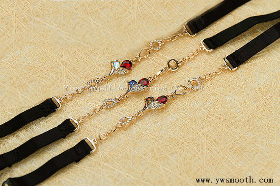 Decorative Fashion Jewelry Crystal Chain Bra Rhinestone Shoulder Strap Women